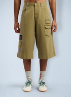 Palm Angels Military Patch Bermuda Shorts