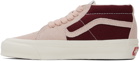 Vans Pink & Burgundy Vault OG SK8-Mid LX Sneakers
