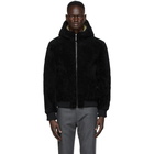 Yves Salomon - Army Reversible Black Shearling Jacket