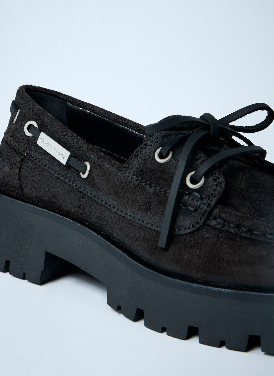 Alexander Wang Suede Carson Boat Loafers