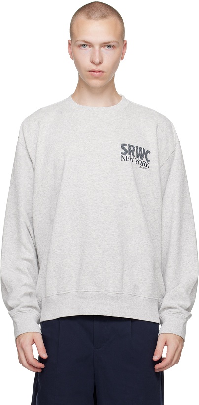Photo: Sporty & Rich Gray 'SRWC 94' Sweatshirt