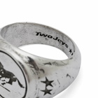 TwoJeys Galloping Signet Ring in Silver