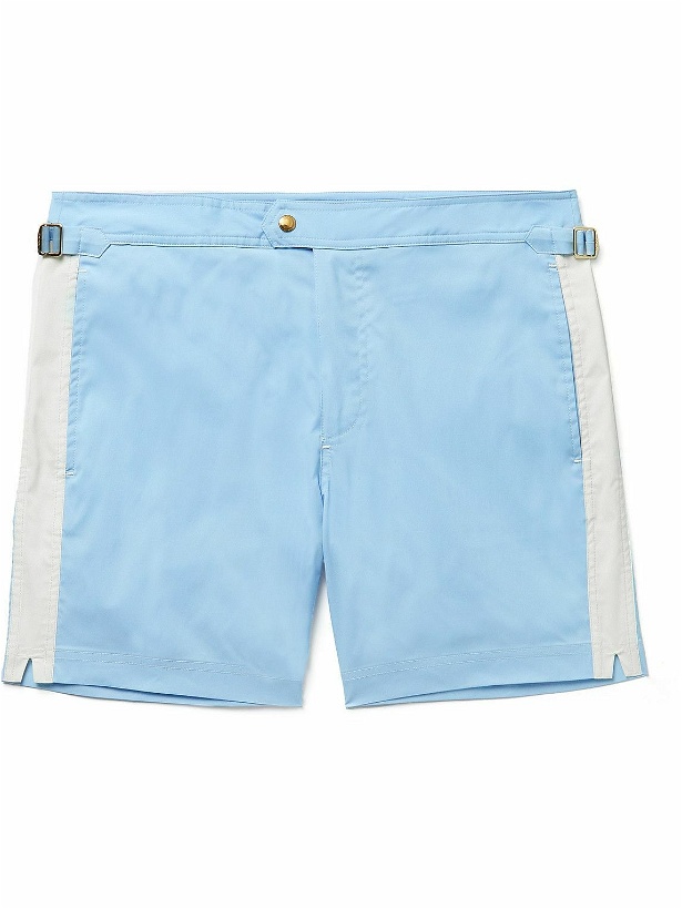 Photo: TOM FORD - Straight-Leg Short-Length Swim Shorts - Blue