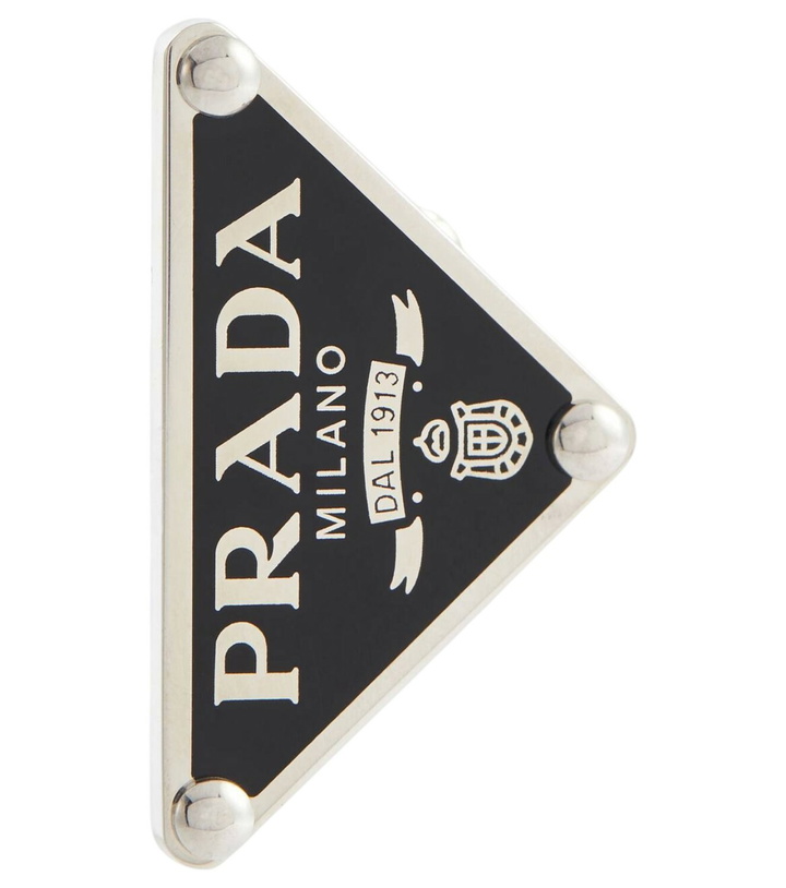 Photo: Prada Logo clip-on single earring
