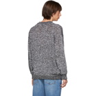 Loewe White and Black Melange Sweater