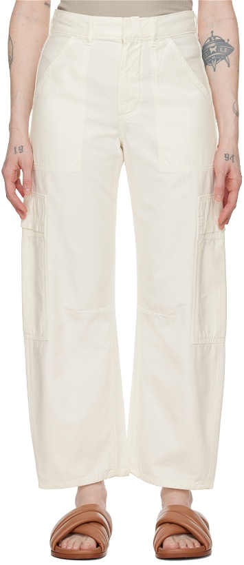 Photo: Citizens of Humanity White Marcelle Cargo Pants