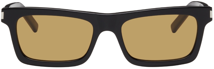 Black Betty rectangle-frame acetate sunglasses | Saint Laurent | MATCHES UK