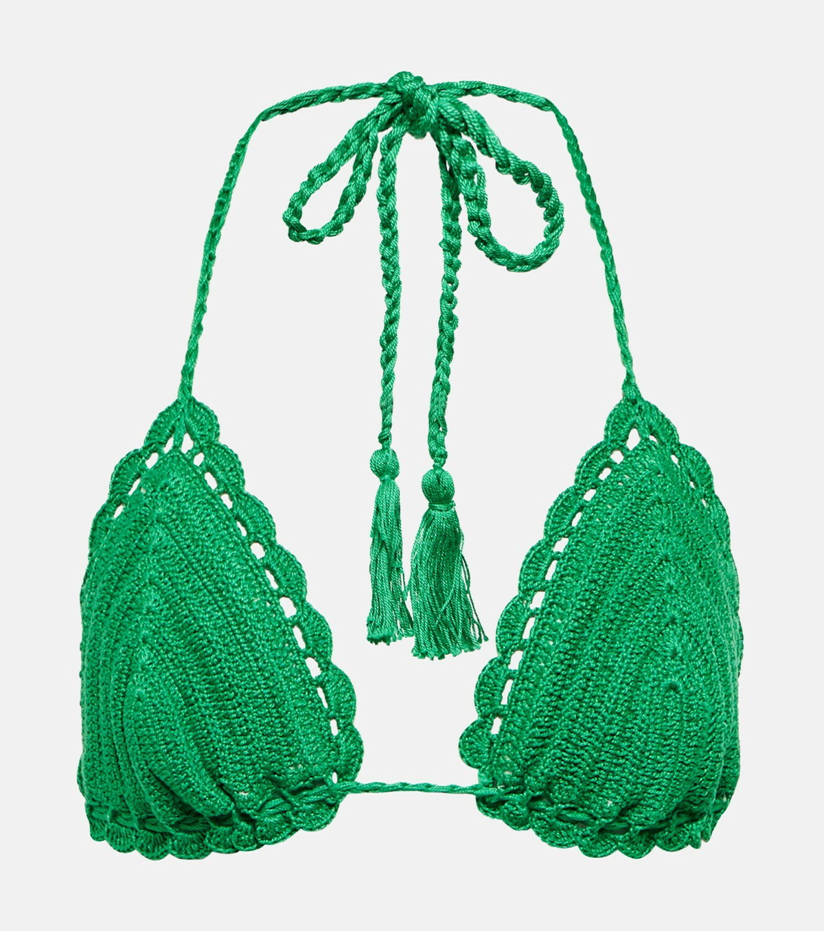 Anna Kosturova Crochet cotton bandeau bikini top Anna Kosturova