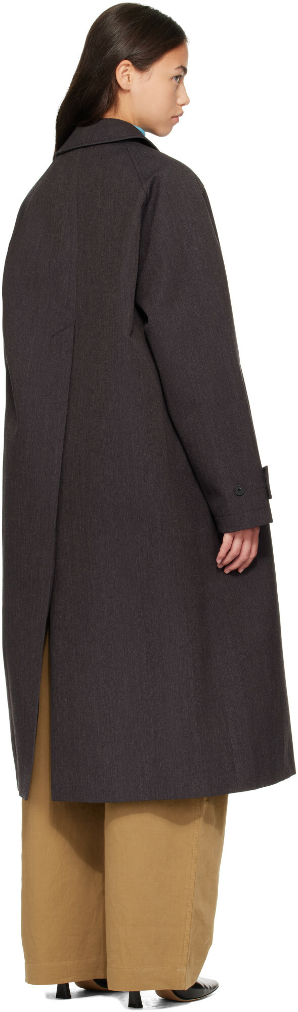 Studio Nicholson Brown Holin Trench Coat