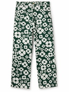 Marni - Carhartt WIP Wide-Leg Floral-Print Cotton-Canvas Trousers - Green