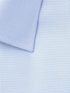 TOM FORD - Houndstooth Cotton and Lyocell-Blend Shirt - Blue