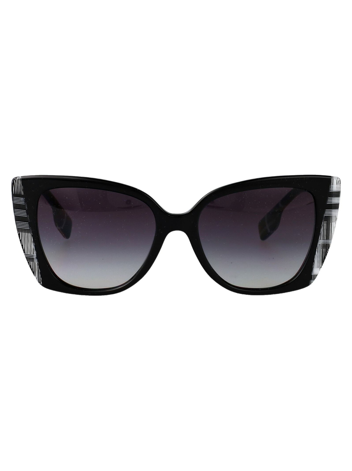 Burberry Black Check Cat-Eye Sunglasses Burberry