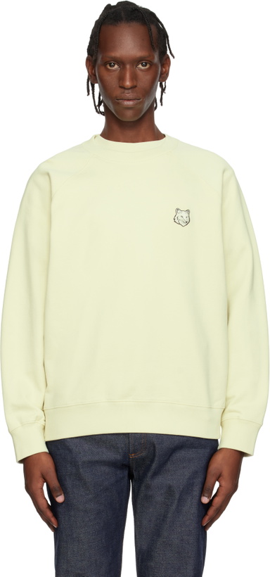 Photo: Maison Kitsuné Green Fox Head Oversize Sweatshirt