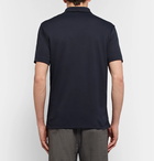 Theory - Slim-Fit Pima Cotton-Blend Piqué Polo Shirt - Blue