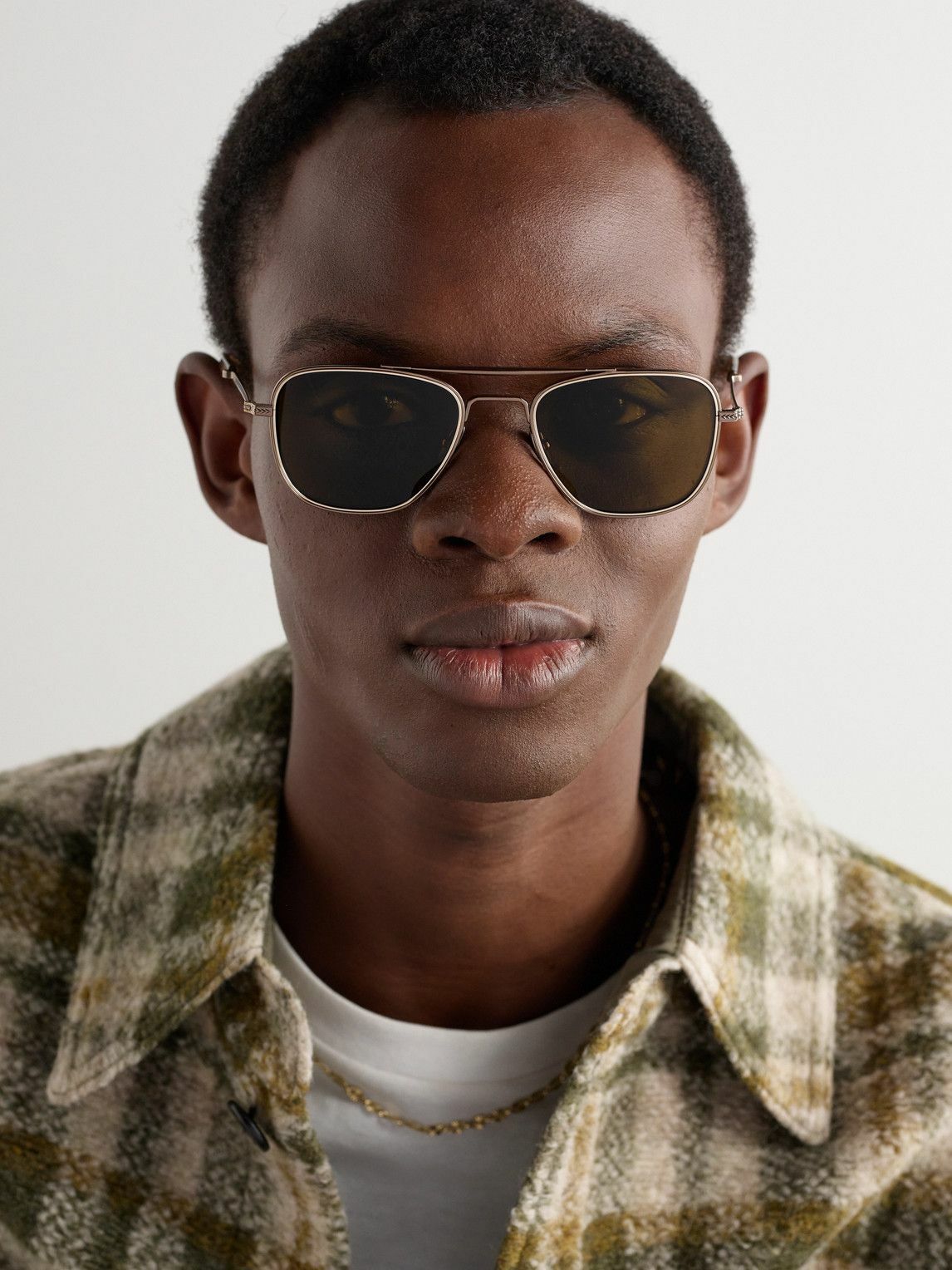 Mr Leight - Navigator S Aviator-Style Metal Sunglasses Mr. Leight