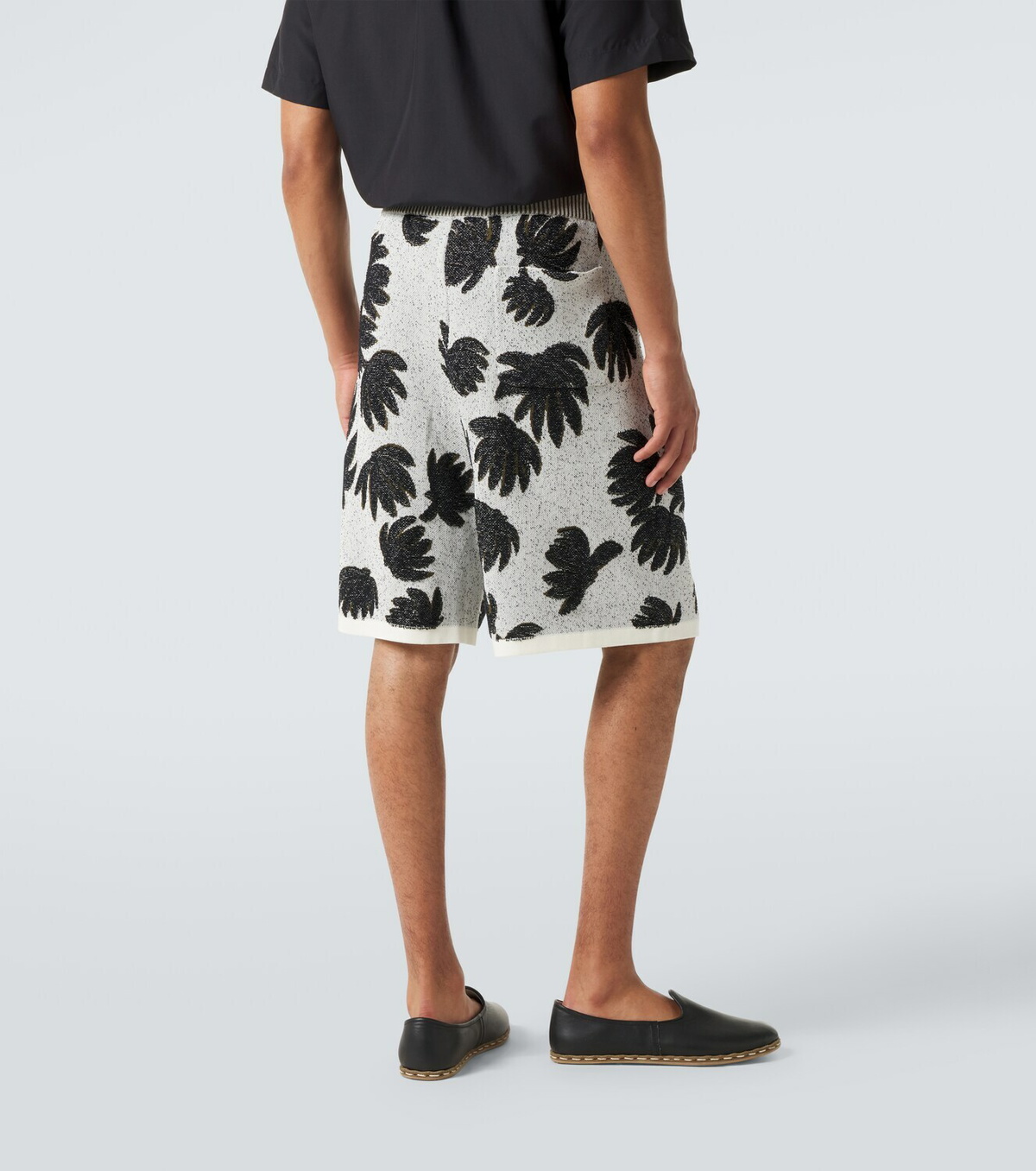 Commas Jacquard terry shorts