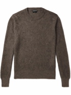 TOM FORD - Wool, Mohair and Silk-Blend Sweater - Brown