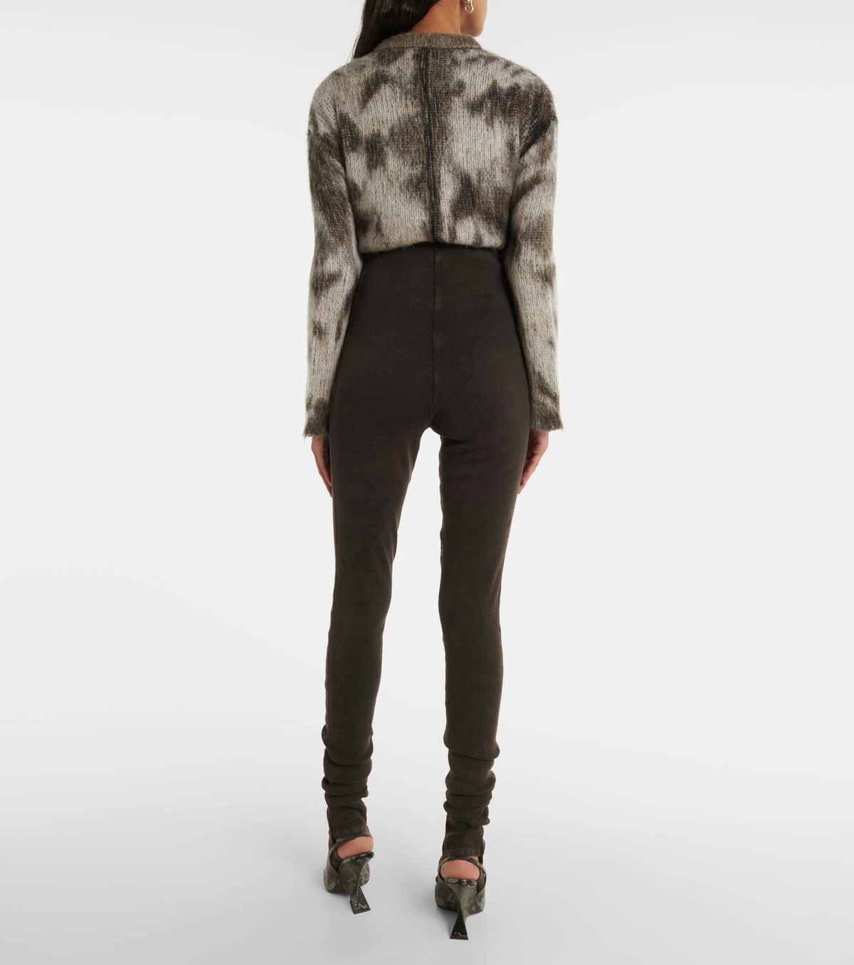 The Attico Cotton-blend leggings