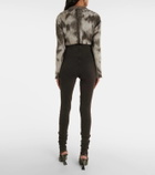 The Attico Cotton-blend leggings