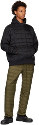 TAION Black Quilted Down Hoodie