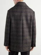 Barena - Double-Breasted Prince of Wales Wool-Blend Blouson Jacket - Brown