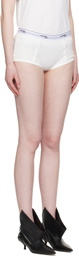 HommeGirls Off-White Ribbed Jersey Boy Briefs