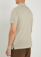 Sunspel Cotton-mesh Polo Shirt Light Grey