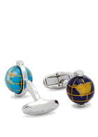Paul Smith Globe Enamelled Cufflinks - Blue - One Size