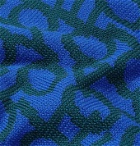 Aloye - Jacquard-Panelled Loopback Cotton-Jersey Sweatshirt - Blue