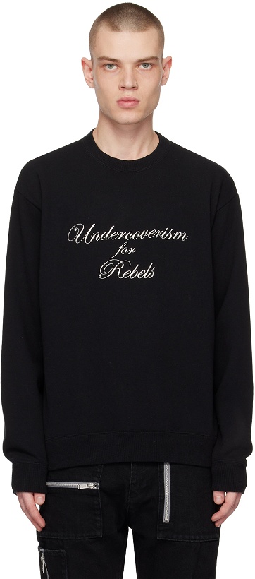 Photo: Undercoverism Black Embroidered Sweatshirt