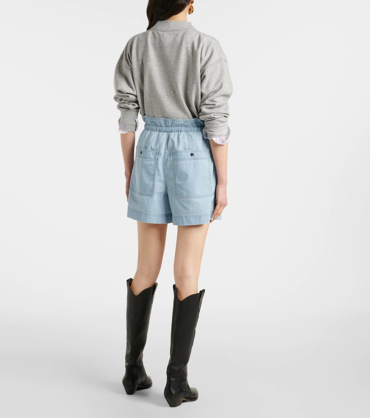 Marant Etoile Bicolor Cotton Bermuda Shorts main image 1