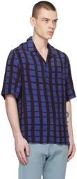 Paul Smith Blue & Black Check Shirt