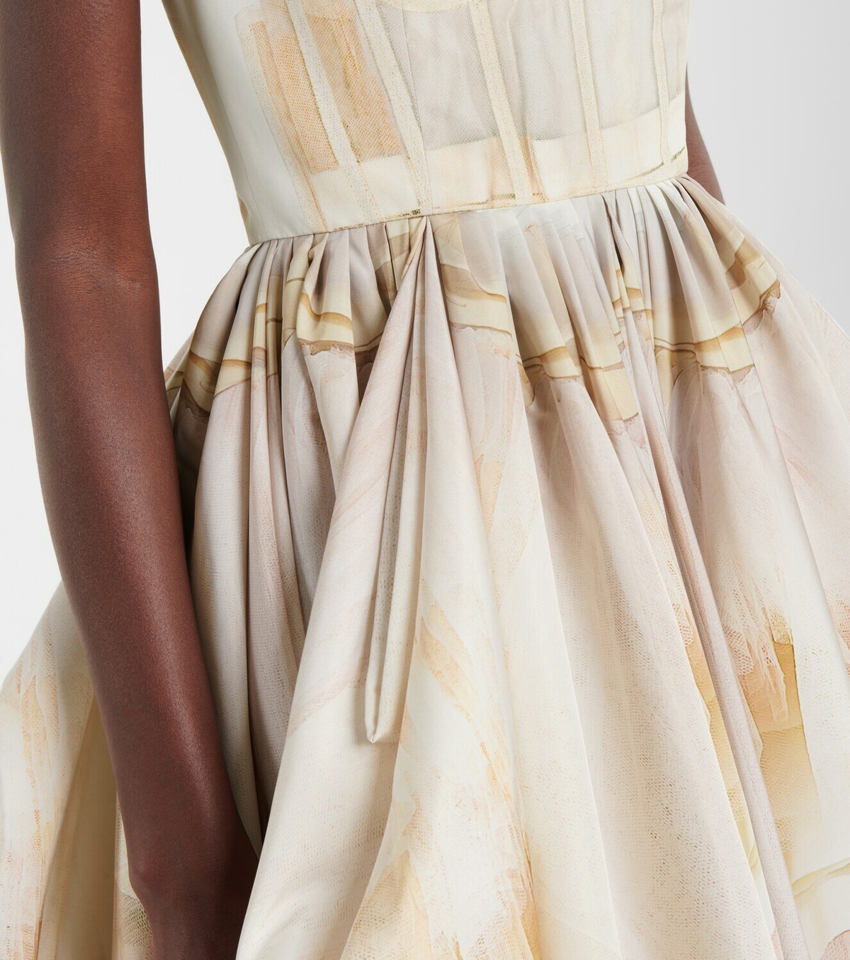 alexander mcqueen beige dress Beige Knit Dress - Alexander McQueen - Women main image 0