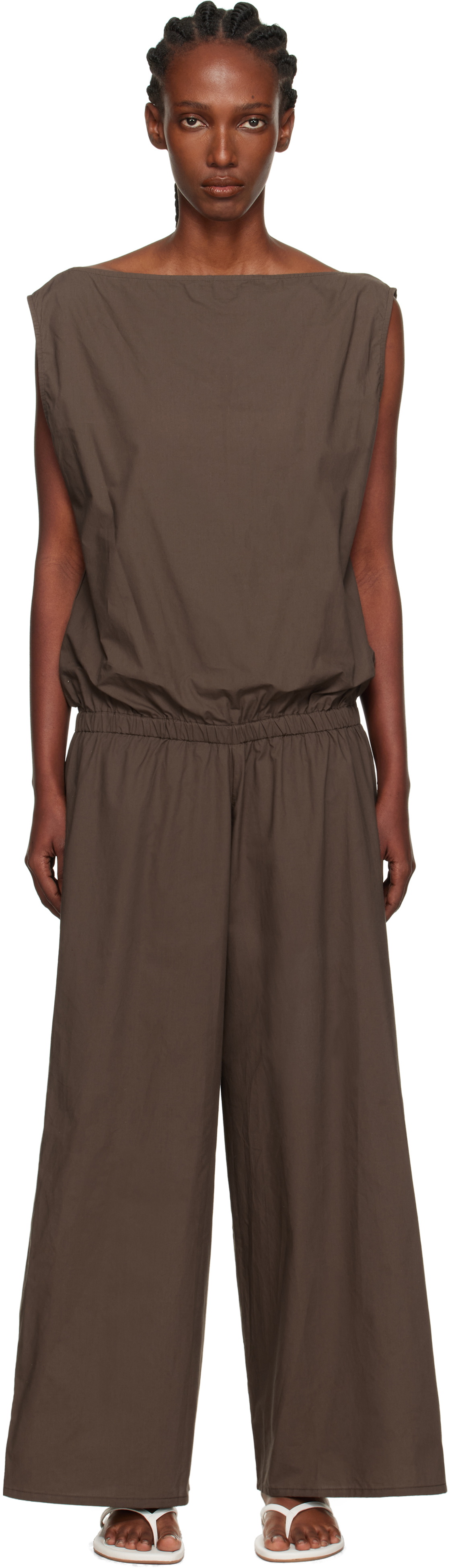 Baserange Brown Tin Jumpsuit