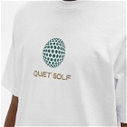 Quiet Golf Men's Dimples Logo T-Shirt in White