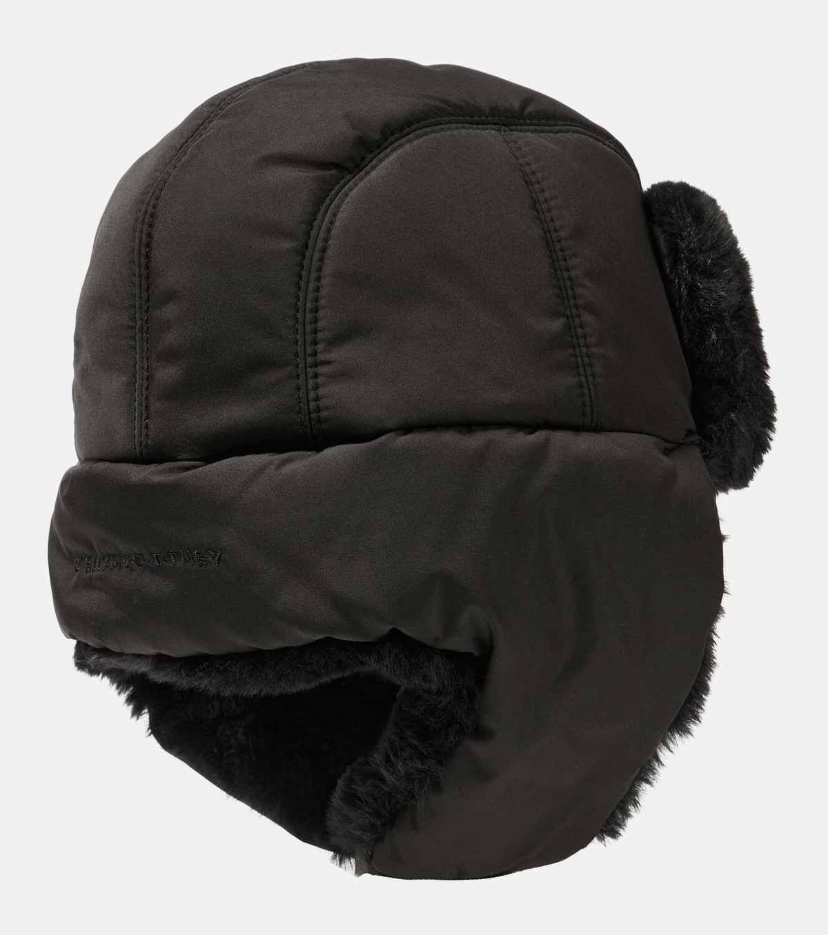 Stella McCartney Faux fur-trimmed hat Stella McCartney