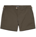 TOM FORD - Slim-Fit Mid-Length Swim Shorts - Green