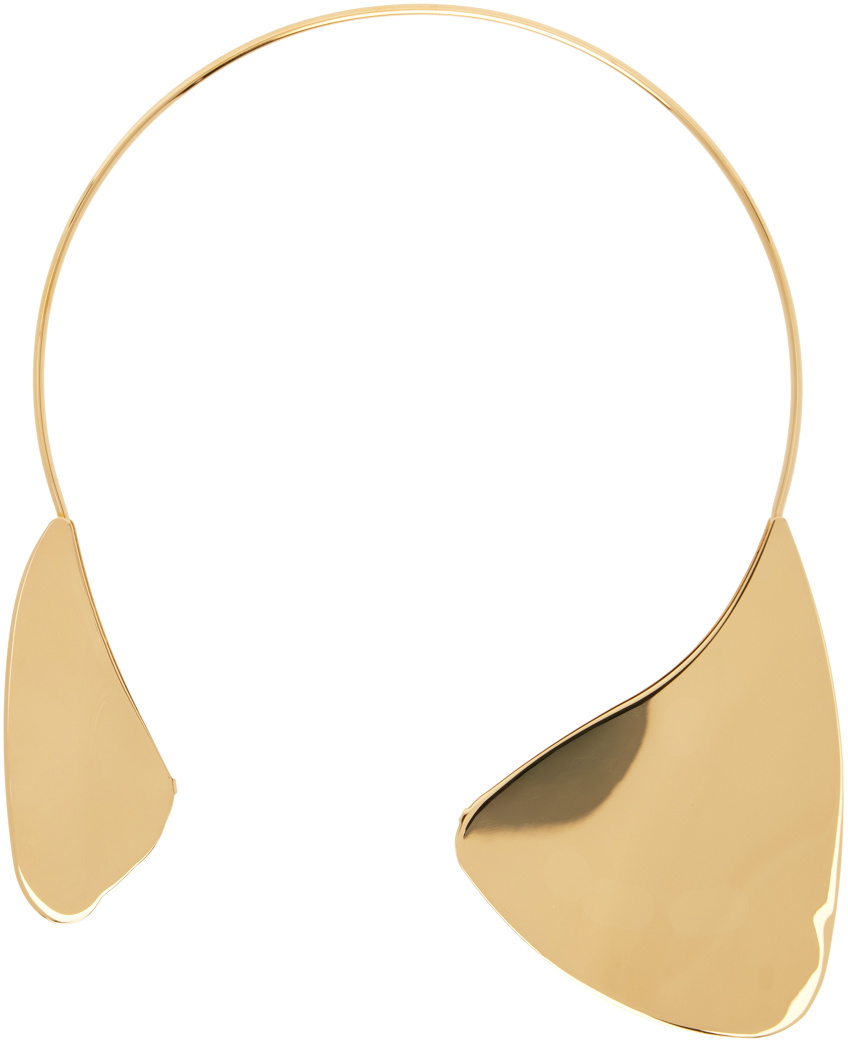 Jil Sander Gold Brass Choker