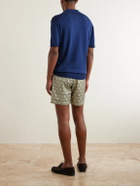 Orlebar Brown - Burnham Tie Stitch Linen-blend Polo Shirt - Blue