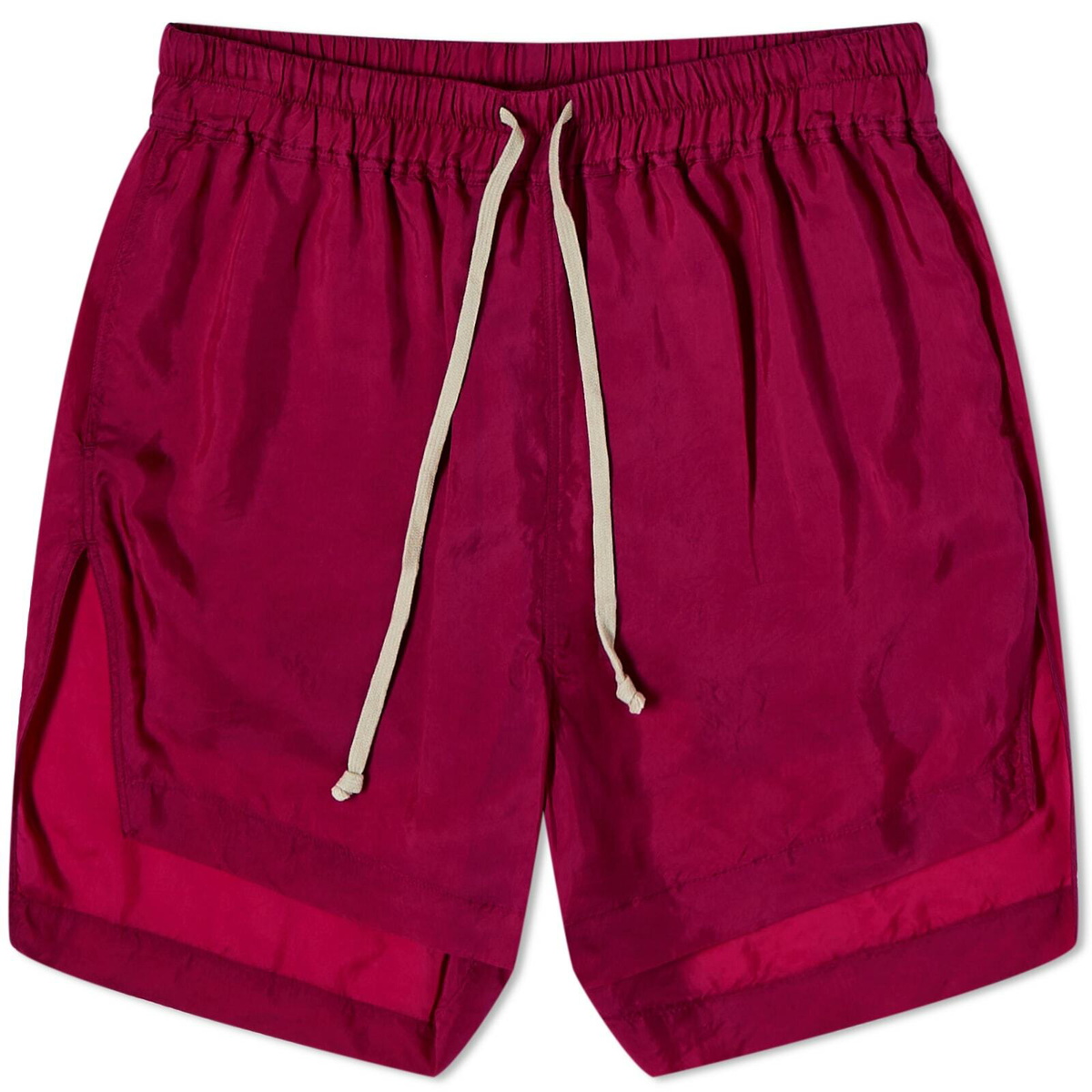 Rick Owens Women's Woven Boxer Short in Fuchsia Rick Owens