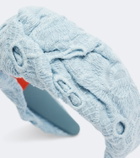 La DoubleJ Knotted printed cotton headband