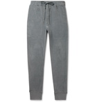 TOM FORD - Tapered Cotton-Blend Velour Sweatpants - Blue