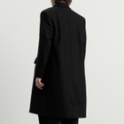 MM6 Maison Margiela Men's Wool Overcoat in Black