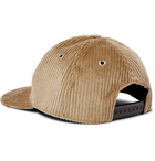 AMI PARIS - Logo-Appliquéd Cotton-Corduroy Baseball Cap - Neutrals