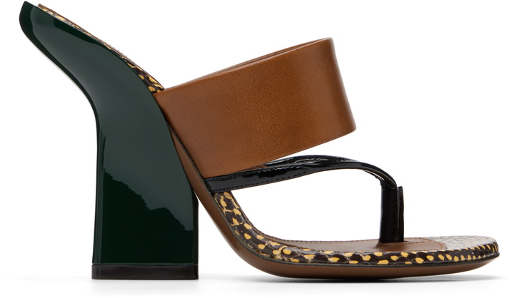 Photo: Dries Van Noten Brown Leather Heeled Sandals
