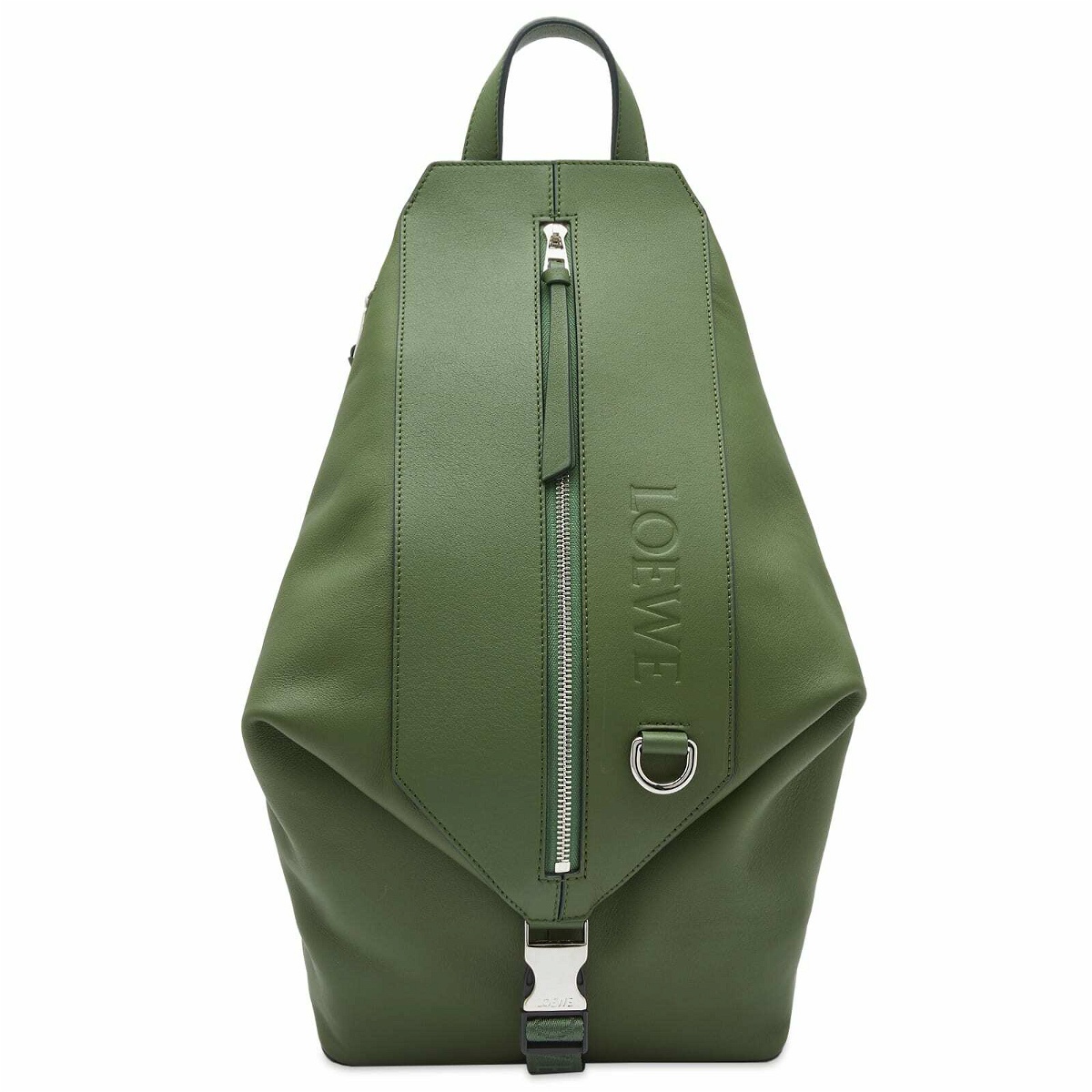 Photo: Loewe Men's Convertible Small Backpack in Hunter Green