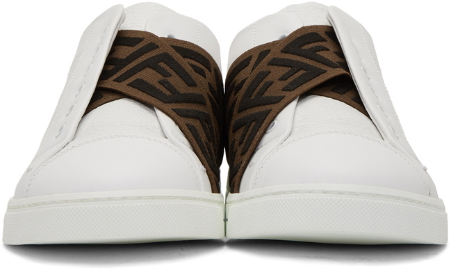 Fendi White 'Forever Fendi' Reloaded Sneakers