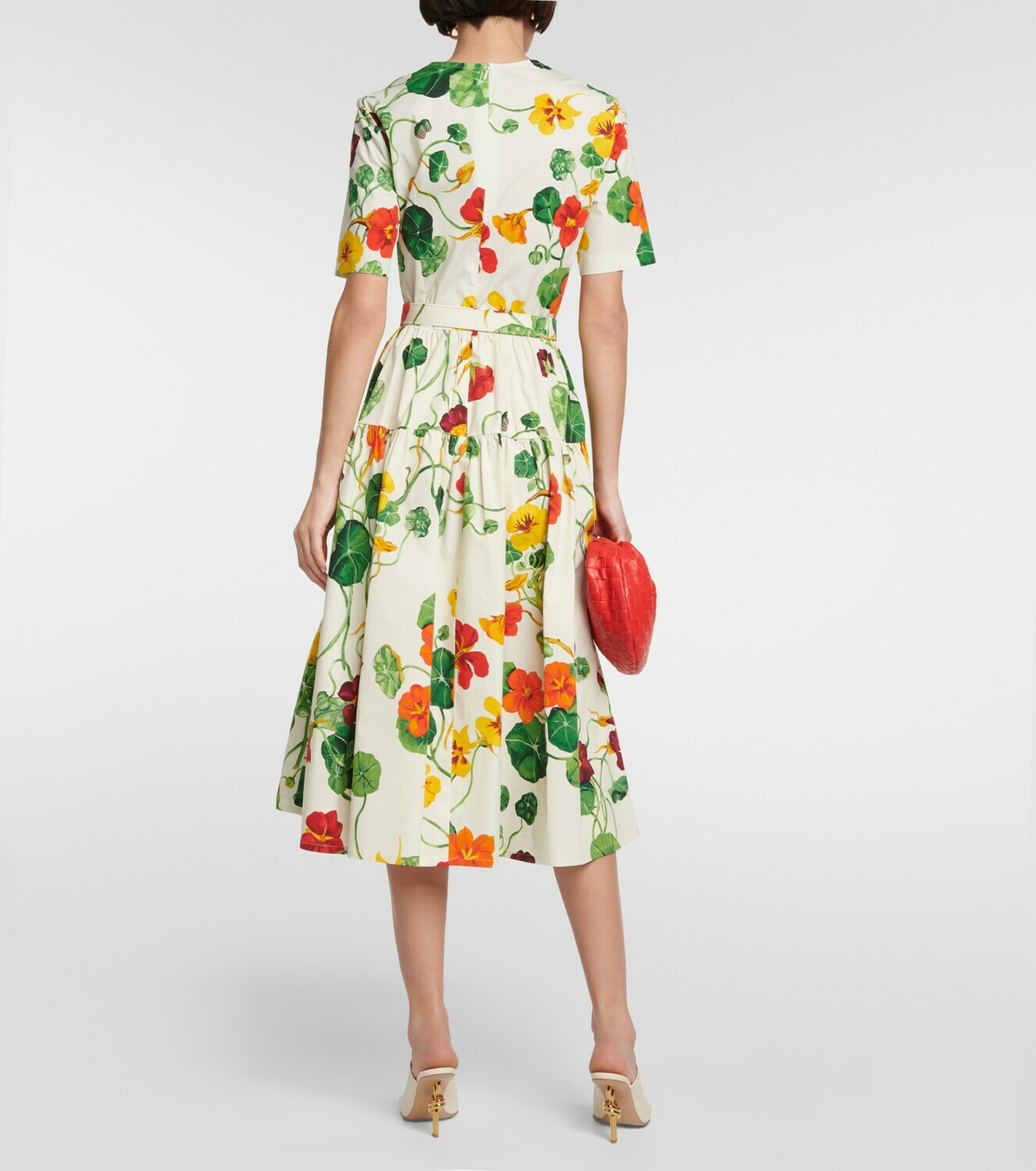 Oscar de la Renta ドレス☆Botanical Forest Poplin Midi Dress - ブライダル・パーティー