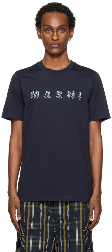 Photo: Marni Navy Crewneck T-Shirt