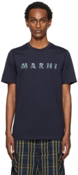 Marni Navy Crewneck T-Shirt